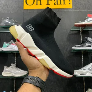 Balenciagaa Speed Trainer Black (Silver logo) (Dot Perfect)