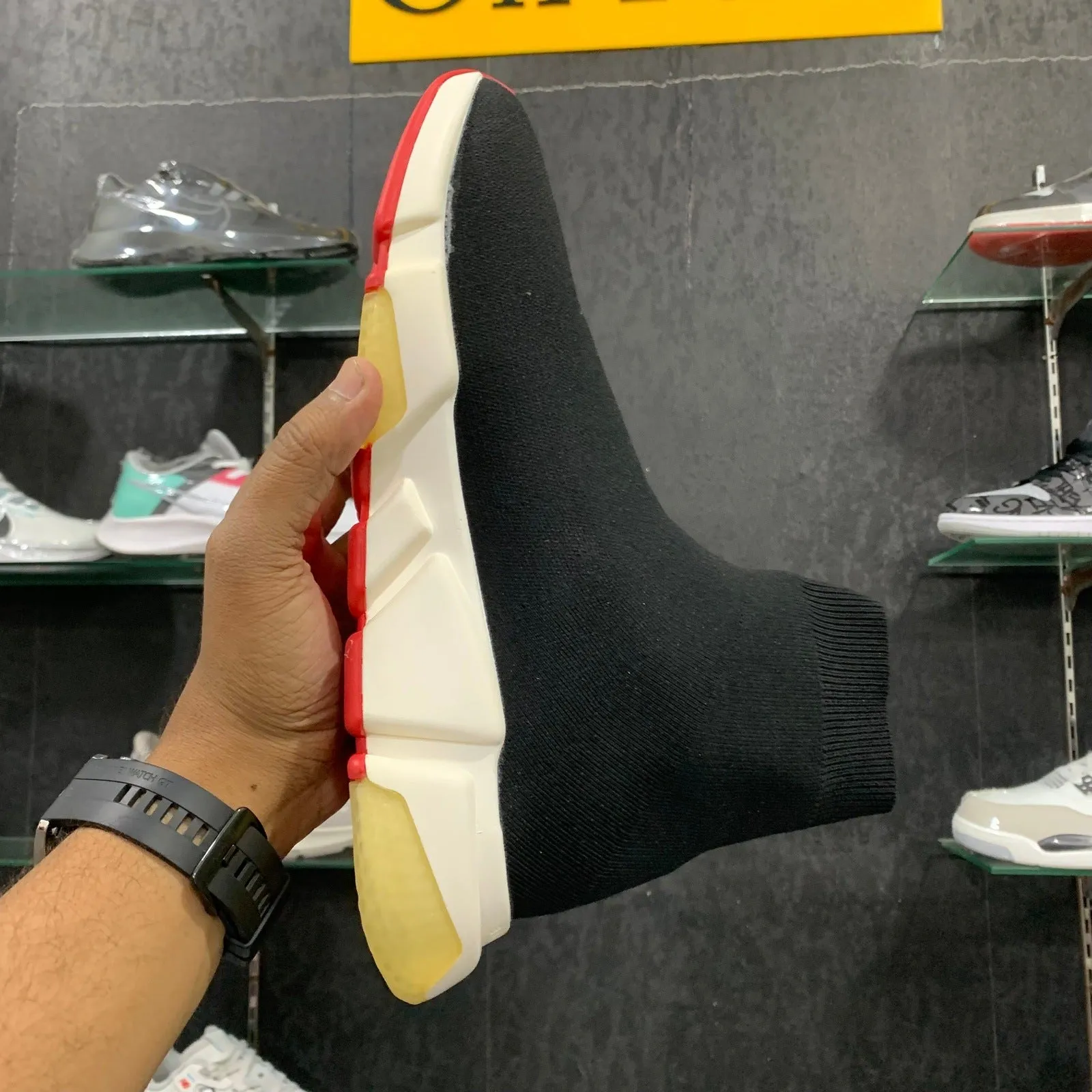 Balenciagaa Speed Trainer Black (Silver logo) (Dot Perfect)