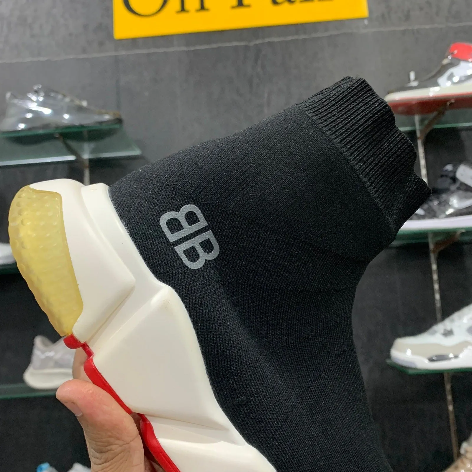 Balenciagaa Speed Trainer Black (Silver logo) (Dot Perfect)