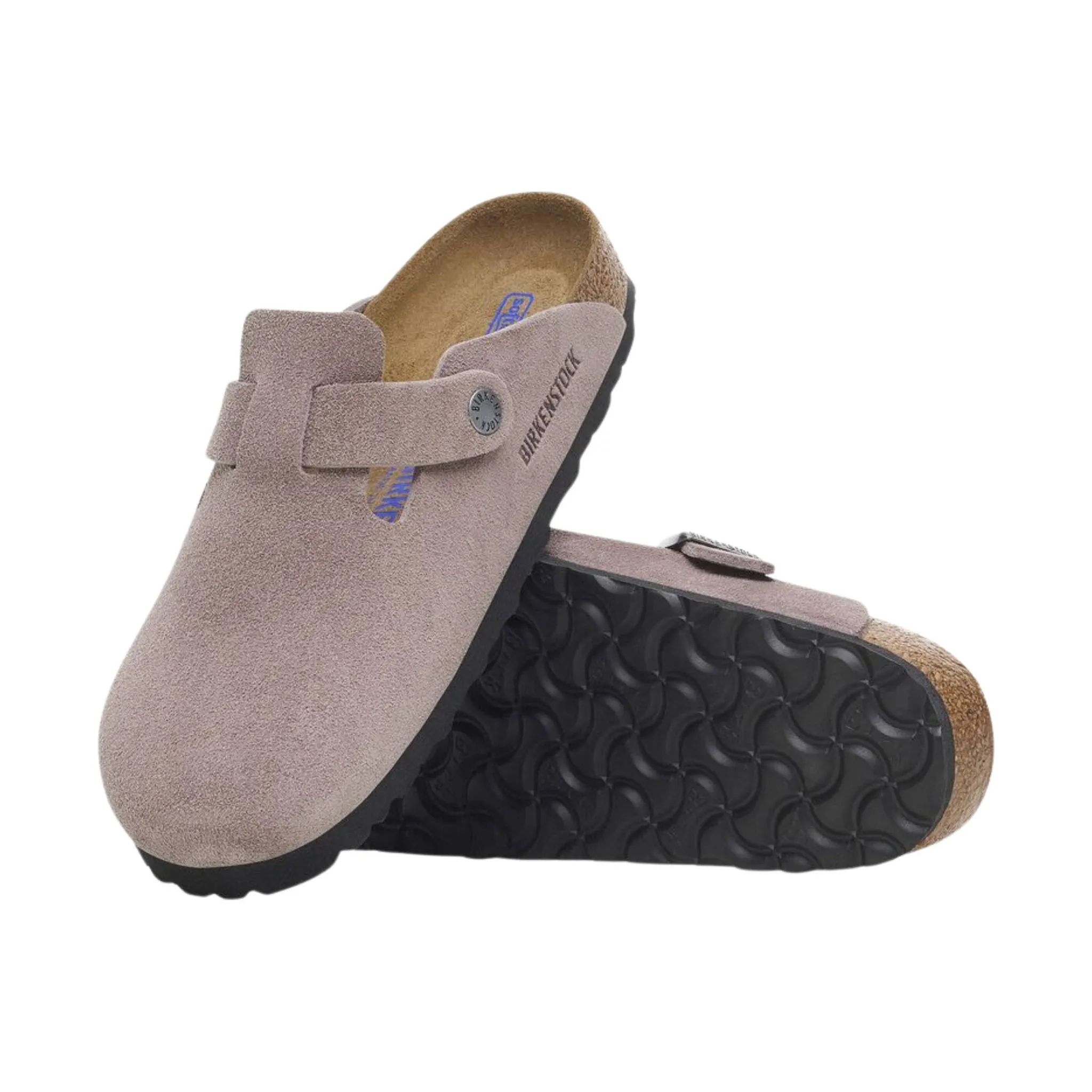 Birkenstock Boston Soft Footbed - Faded Purple