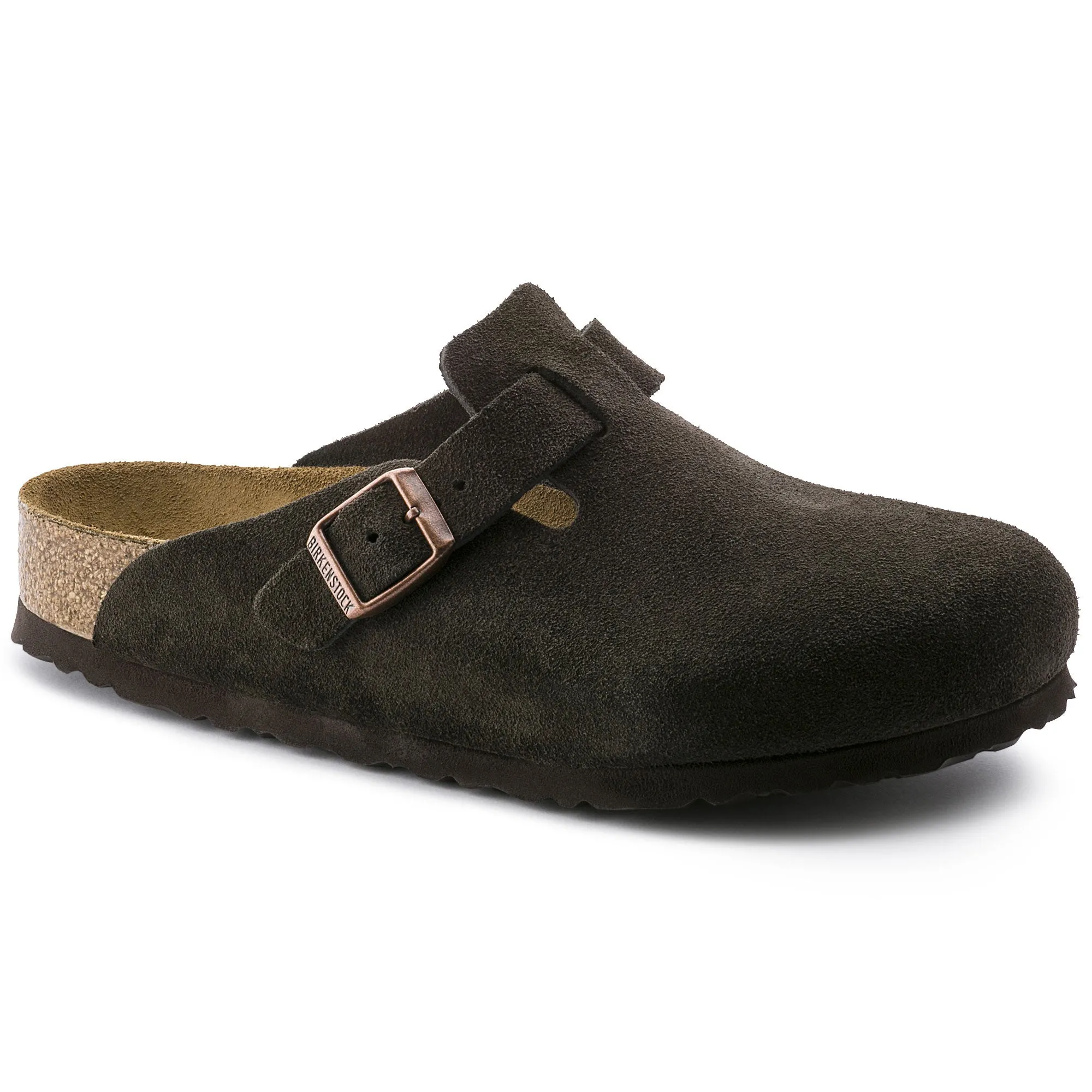 Birkenstock Boston Unisex Clog Mocha Suede