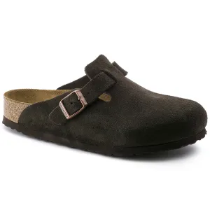 Birkenstock Boston Unisex Clog Mocha Suede