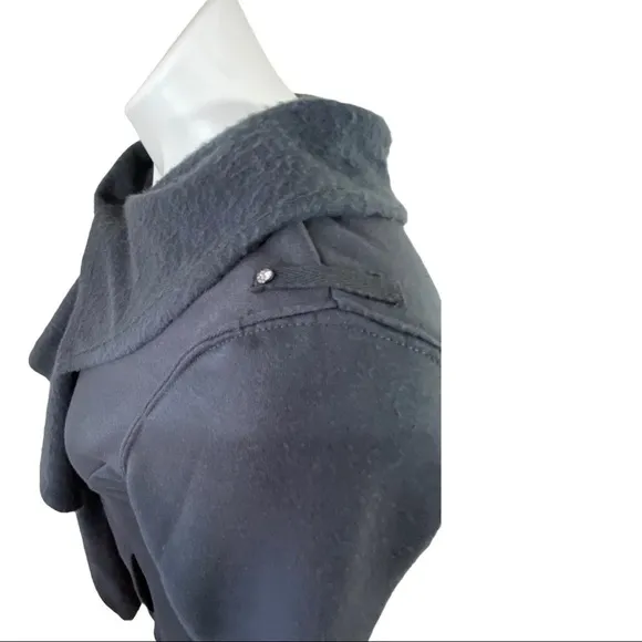 Blanc Noir Asymmetrical Zip Grey Jacket Size Small