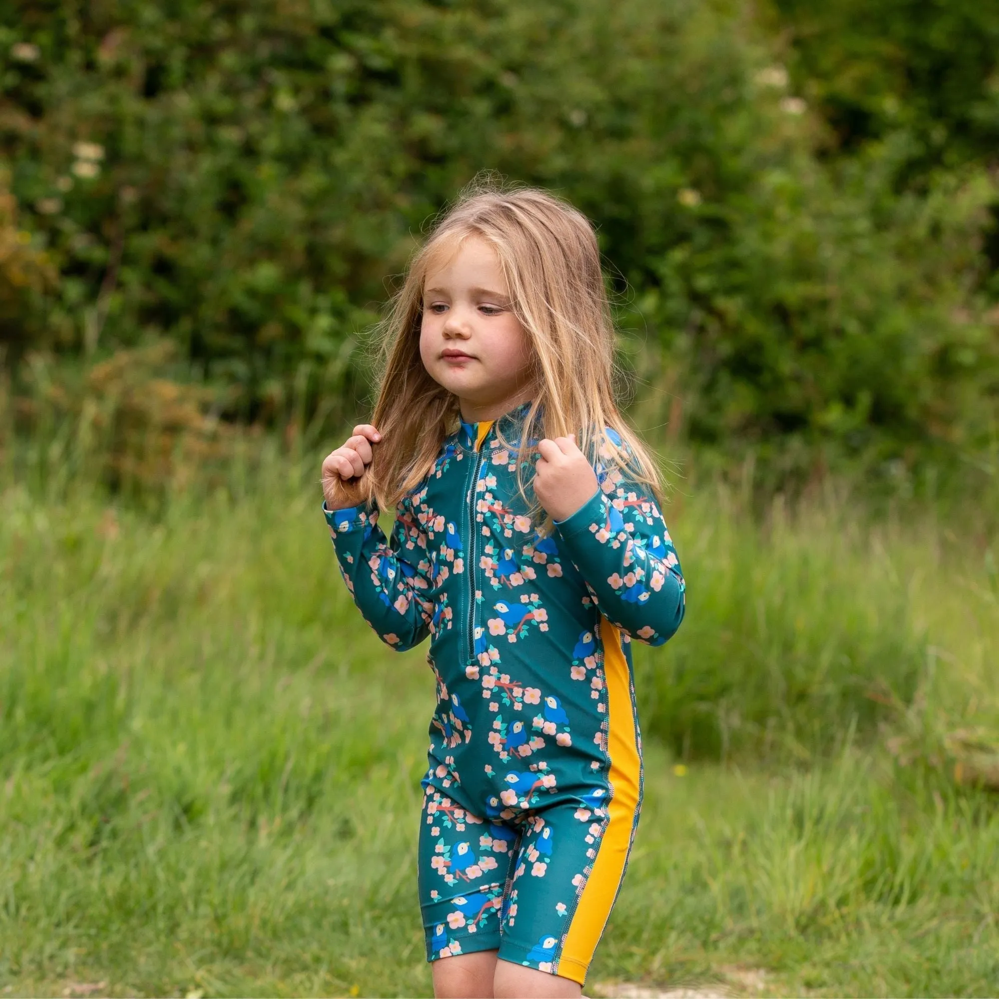 Bluebirds UPF 50  Recycled Sunsafe Sunsuit