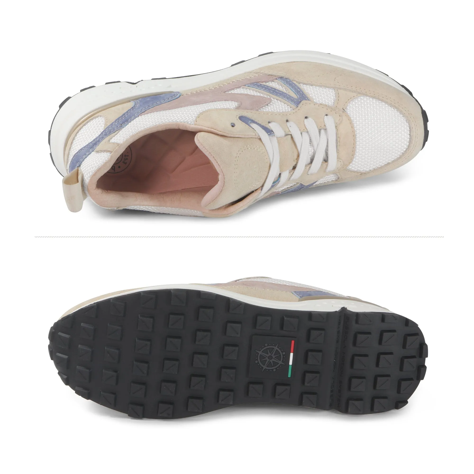 BMS Mesh Lace-Up Sneakers (Angora)