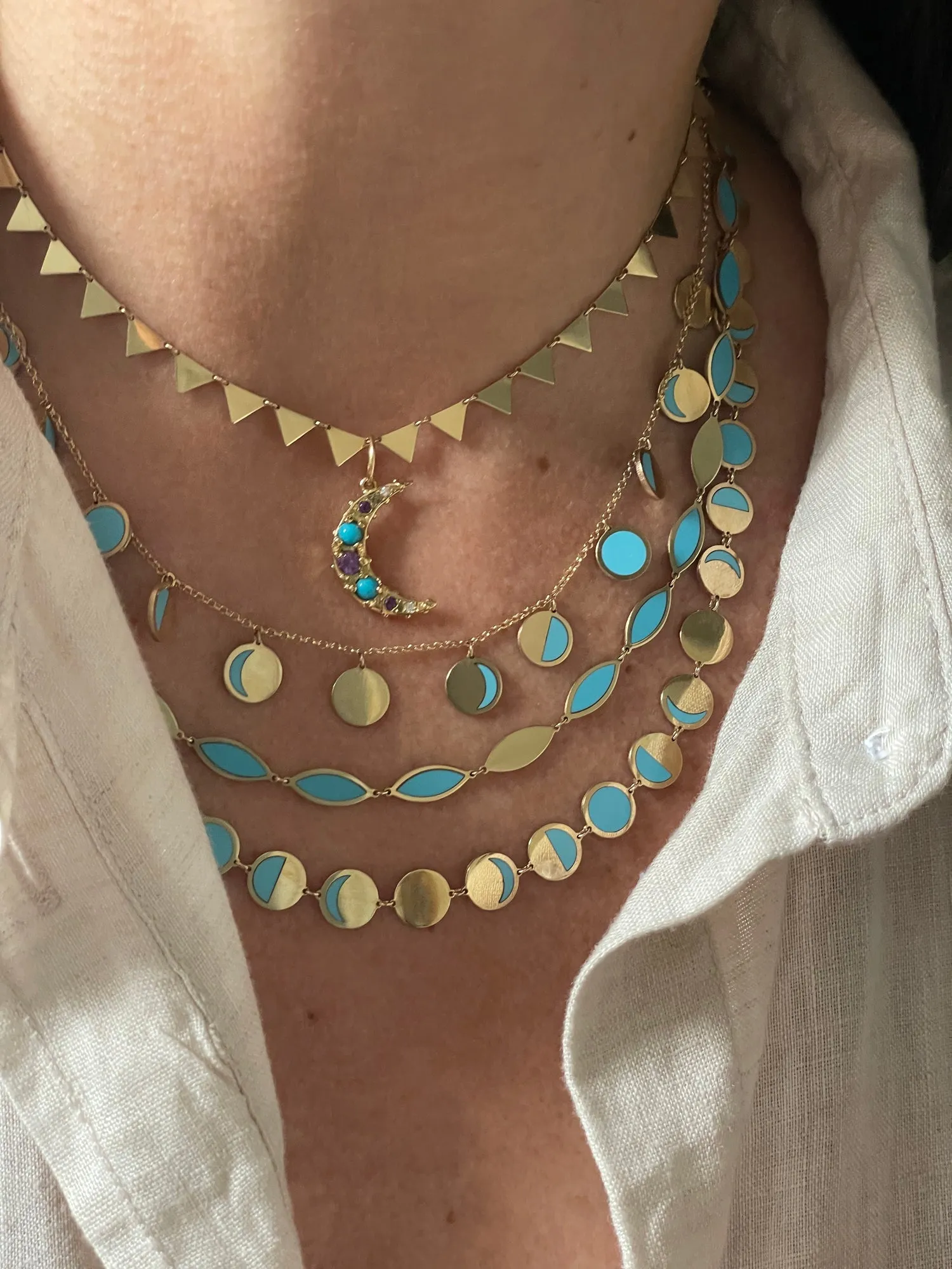 BOHEME THIRD EYE TURQUOISE NECKLACE