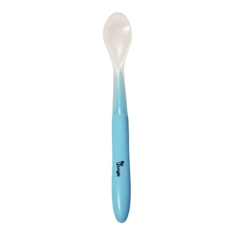 BoJungle Baby Soft Spoon Set 3 Piece Grey - White - Turquoise B571010