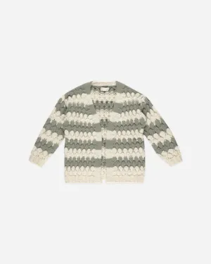 Bubble Knit Cardigan || Laurel Stripe