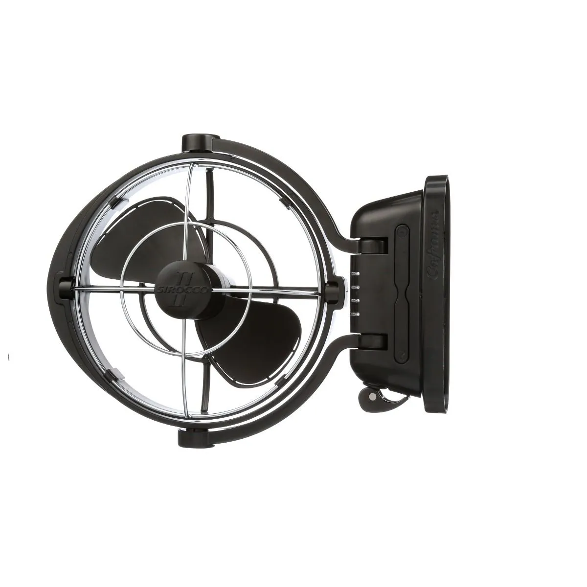 Caframo Sirocco II 12/24V Gimbal Fan Three Speed 7  Black