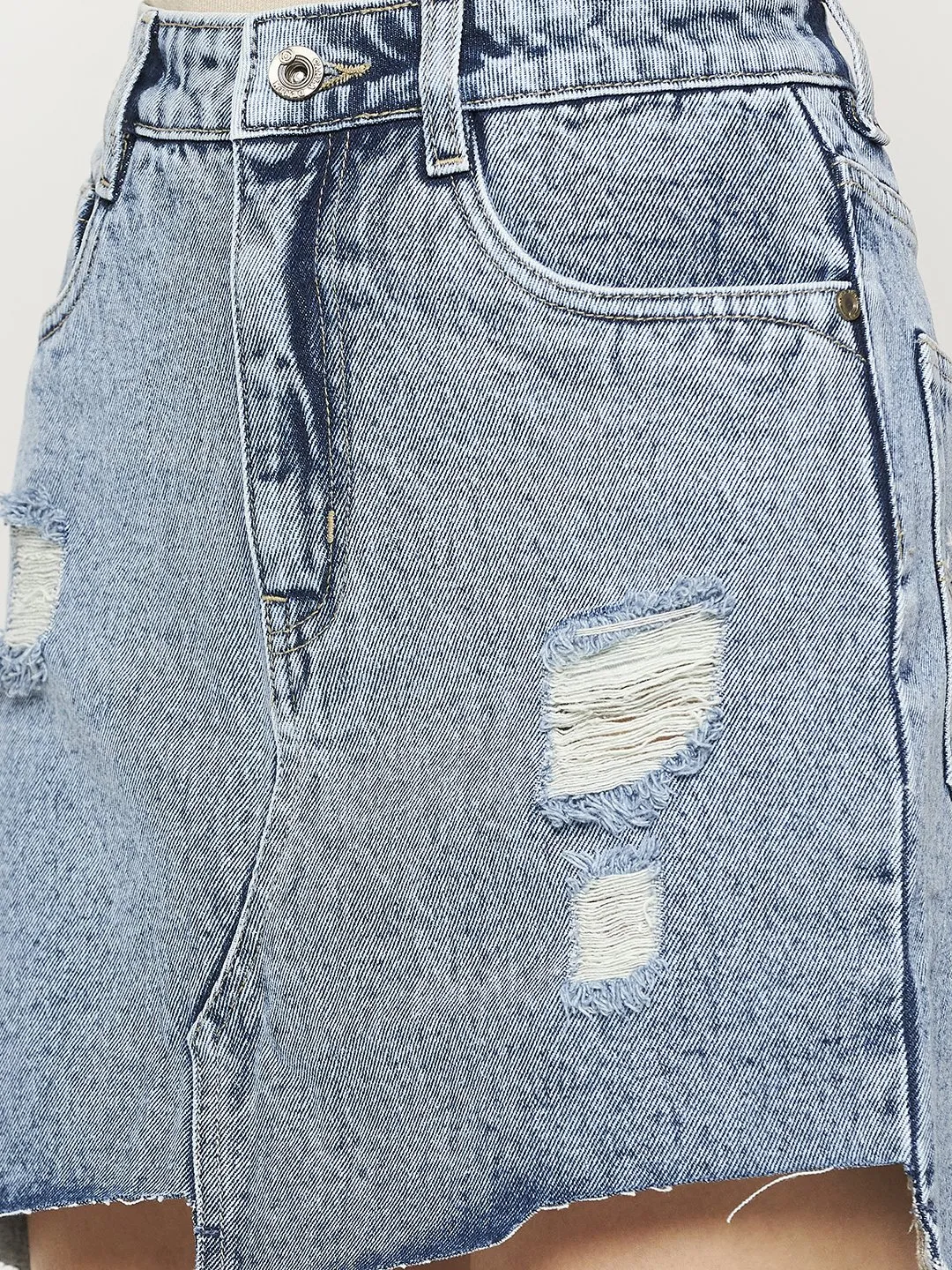 Camla Lightblue Skirt For Women