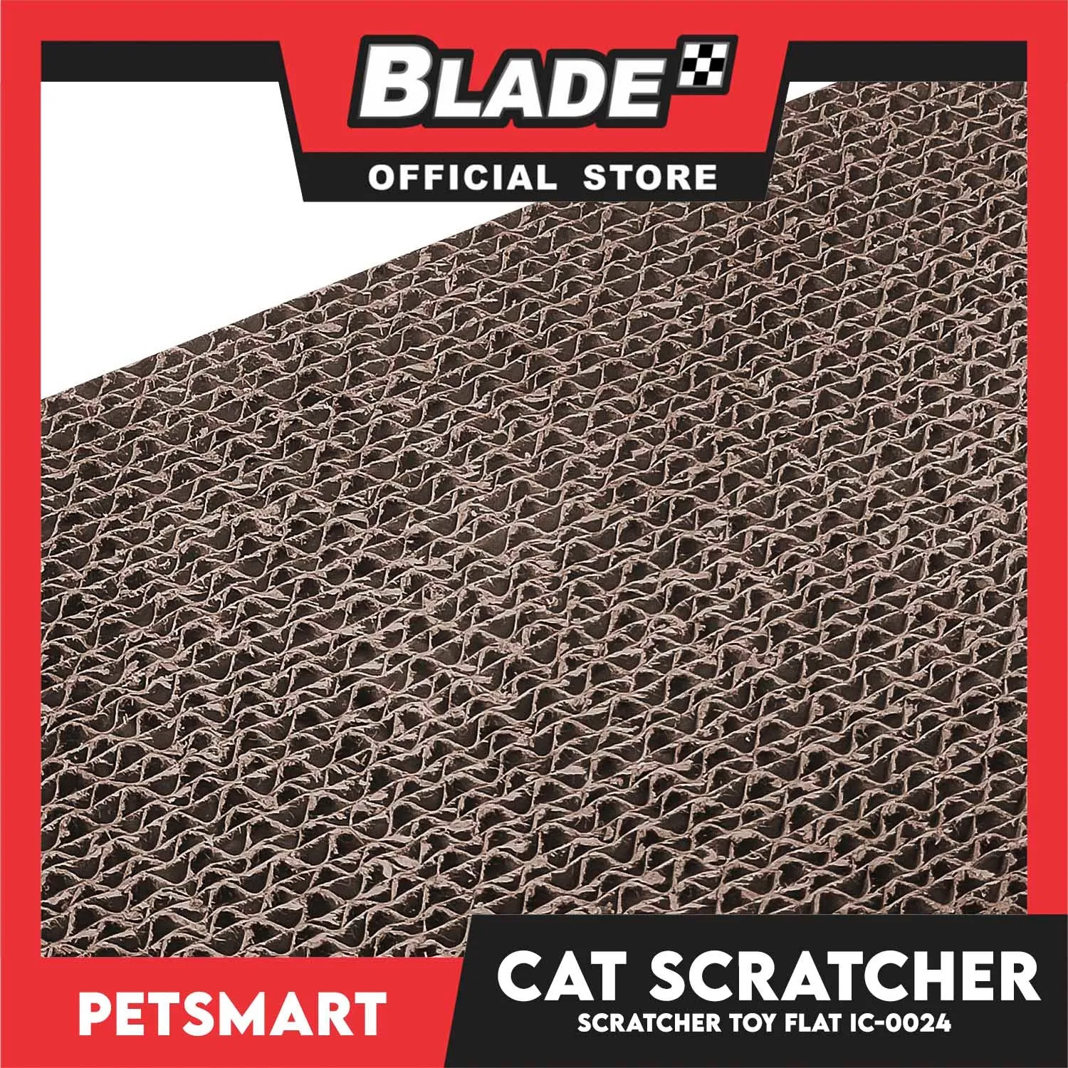 Cat Scratcher Toy  Corrugated Cardboard Flat Shape flat IC-0024