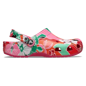 Classic Woodcut Floral Clog Kids (Age 5 )