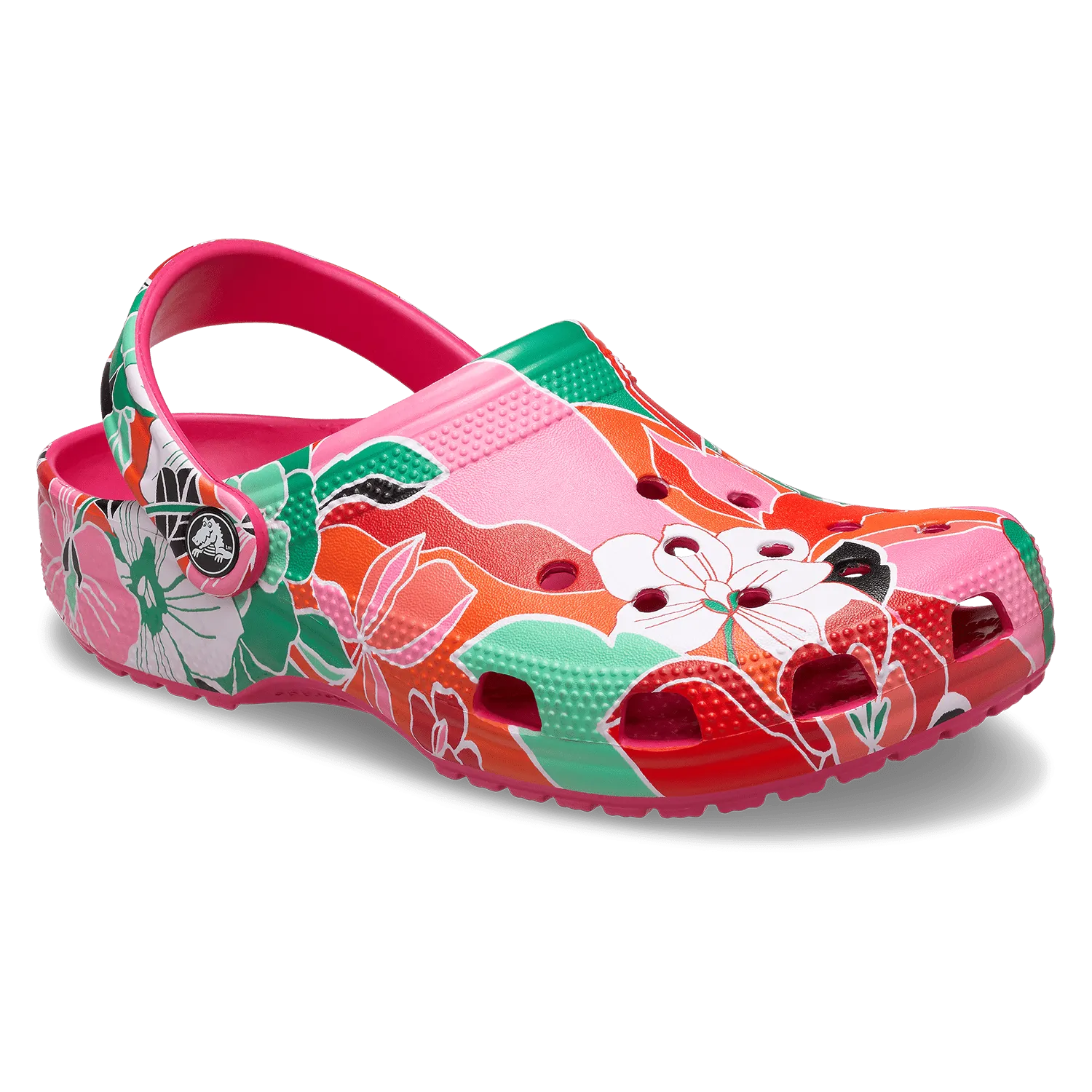 Classic Woodcut Floral Clog Kids (Age 5 )