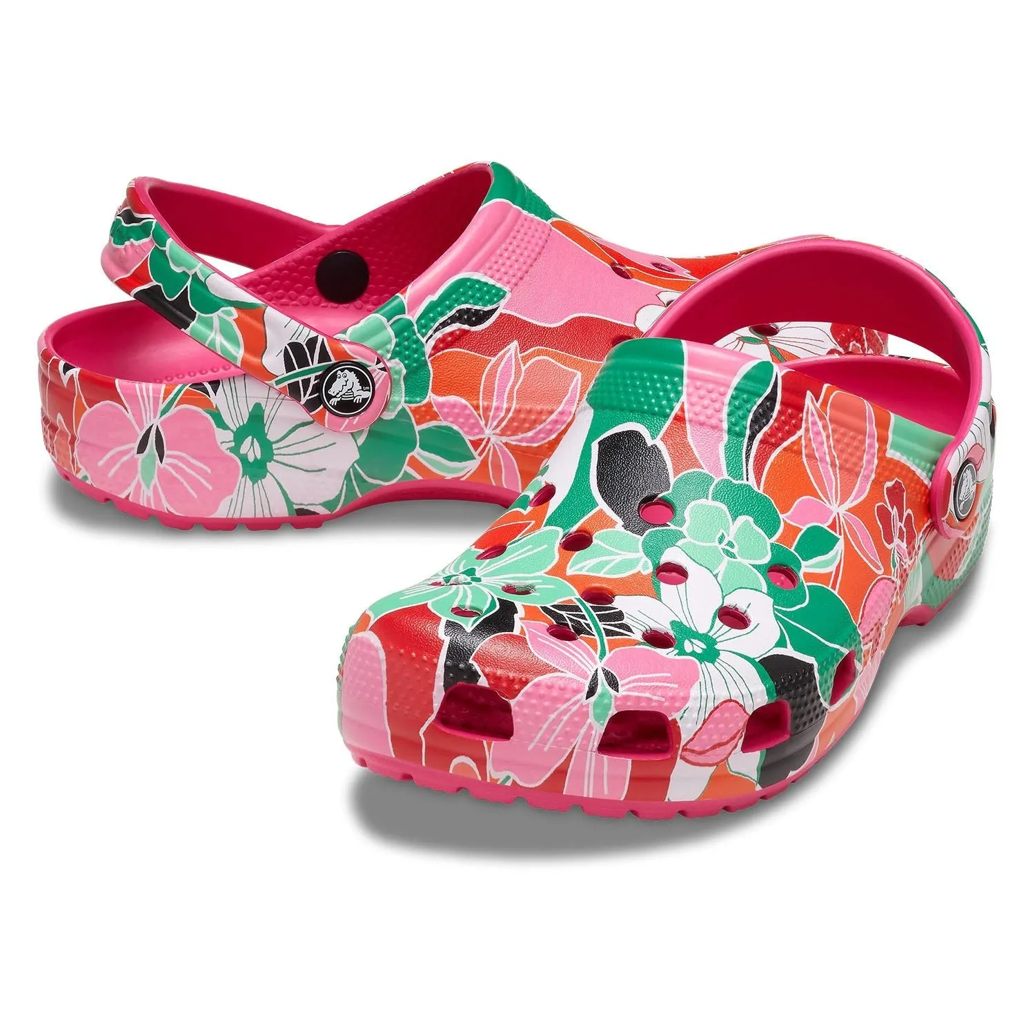 Classic Woodcut Floral Clog Kids (Age 5 )