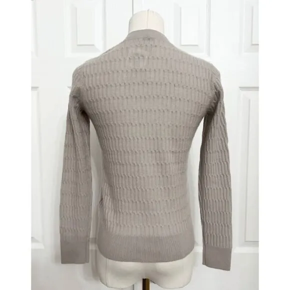 Club Monaco Womens Cream Stitch Cashmere Chandails Sweater Size XXS NWT