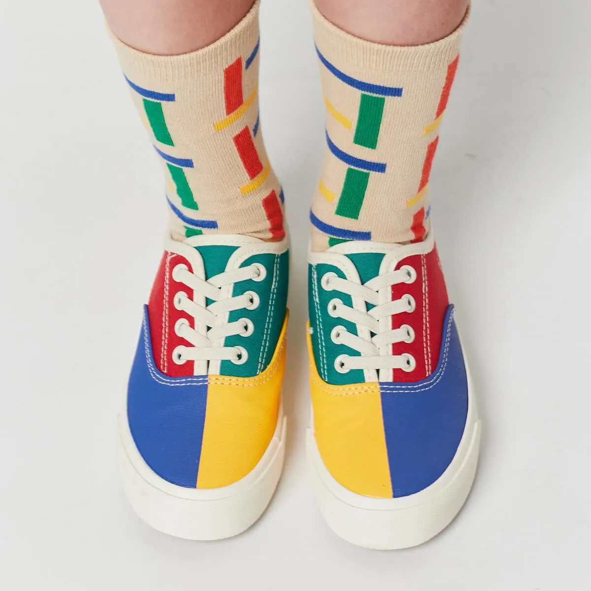 Color Block Laces Trainers - Turnschuhe