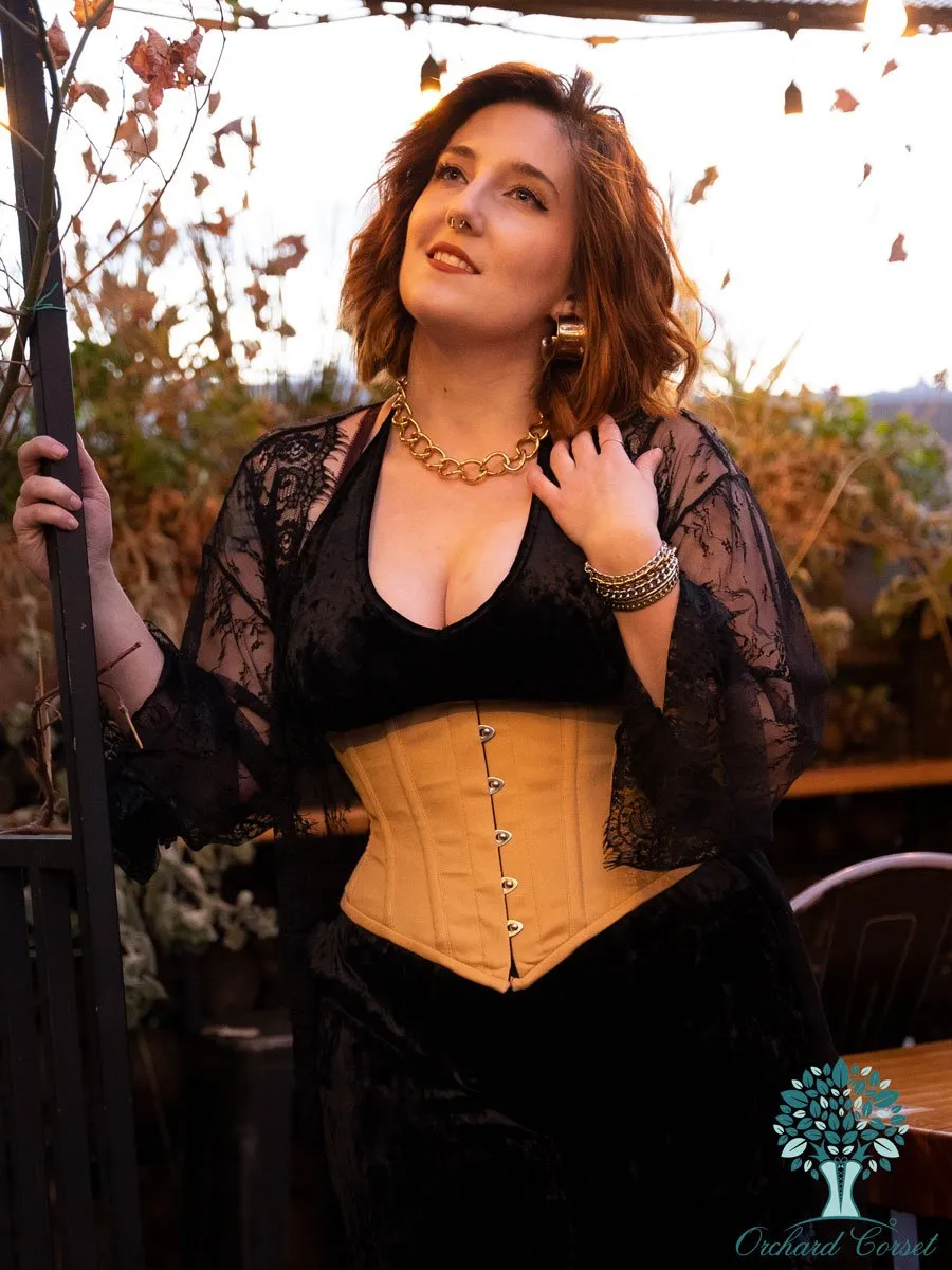 Cotton Hourglass Curve Waspie Underbust Corset : CS-201