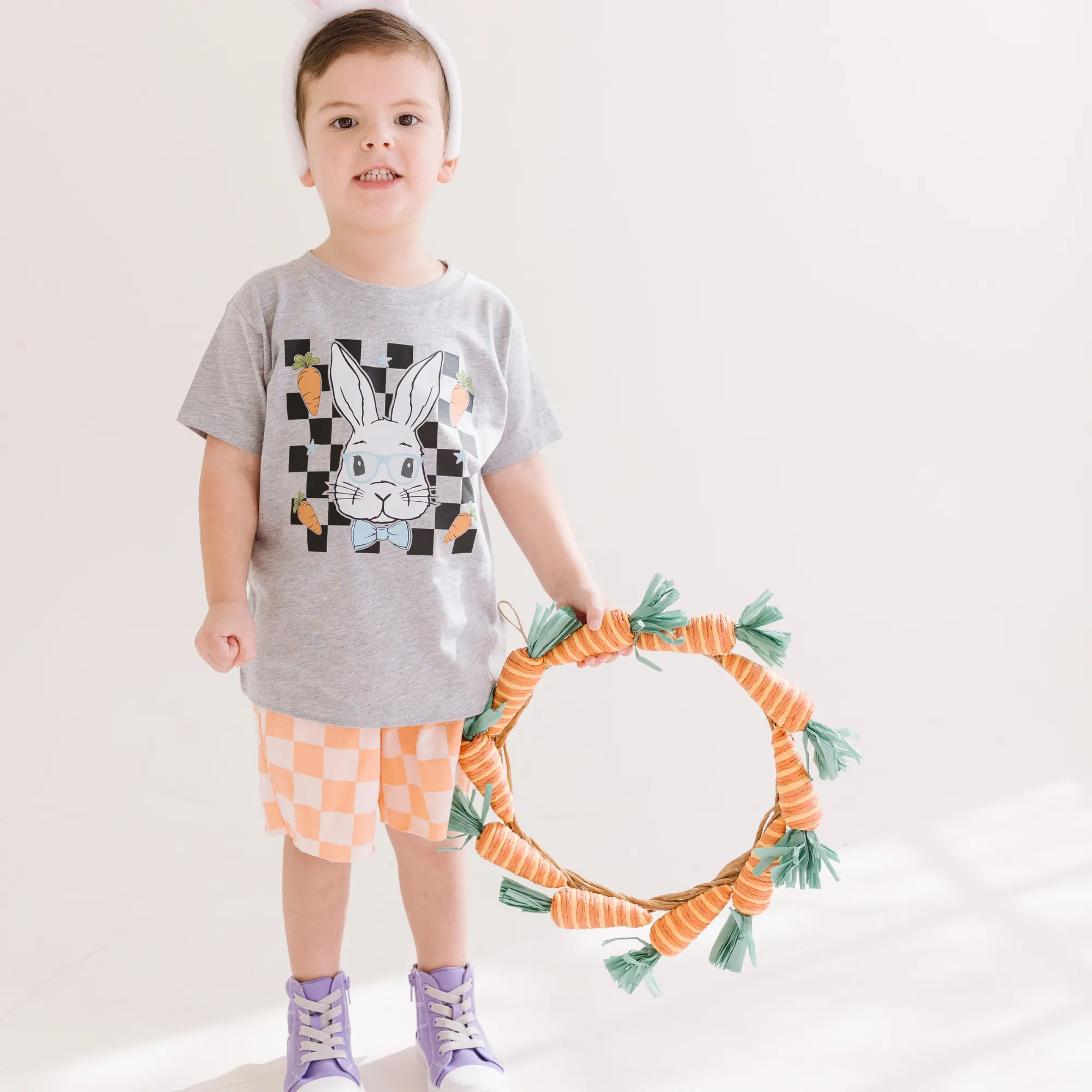 Cotton Tail Bunny Bow Tie Easter Shirt