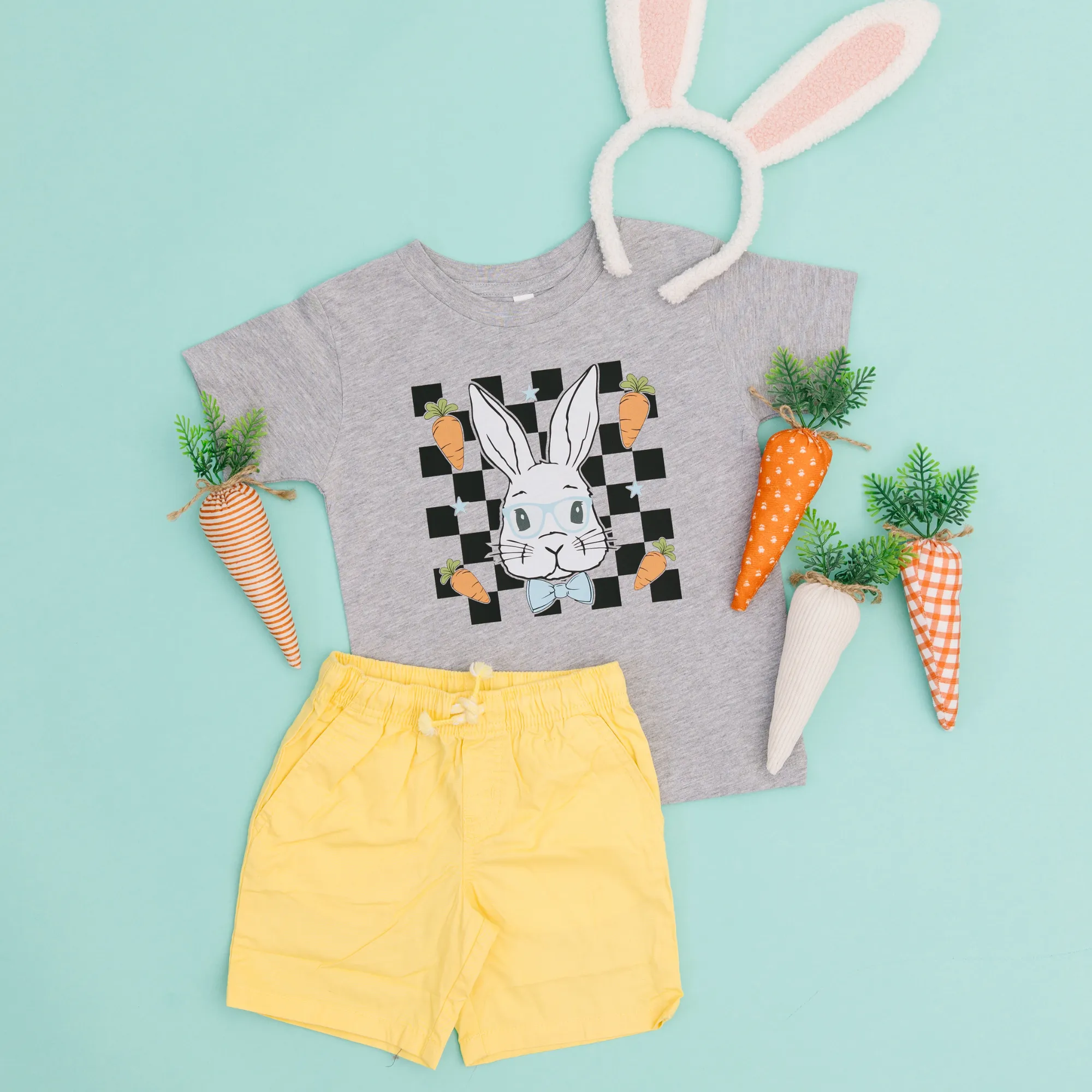 Cotton Tail Bunny Bow Tie Easter Shirt