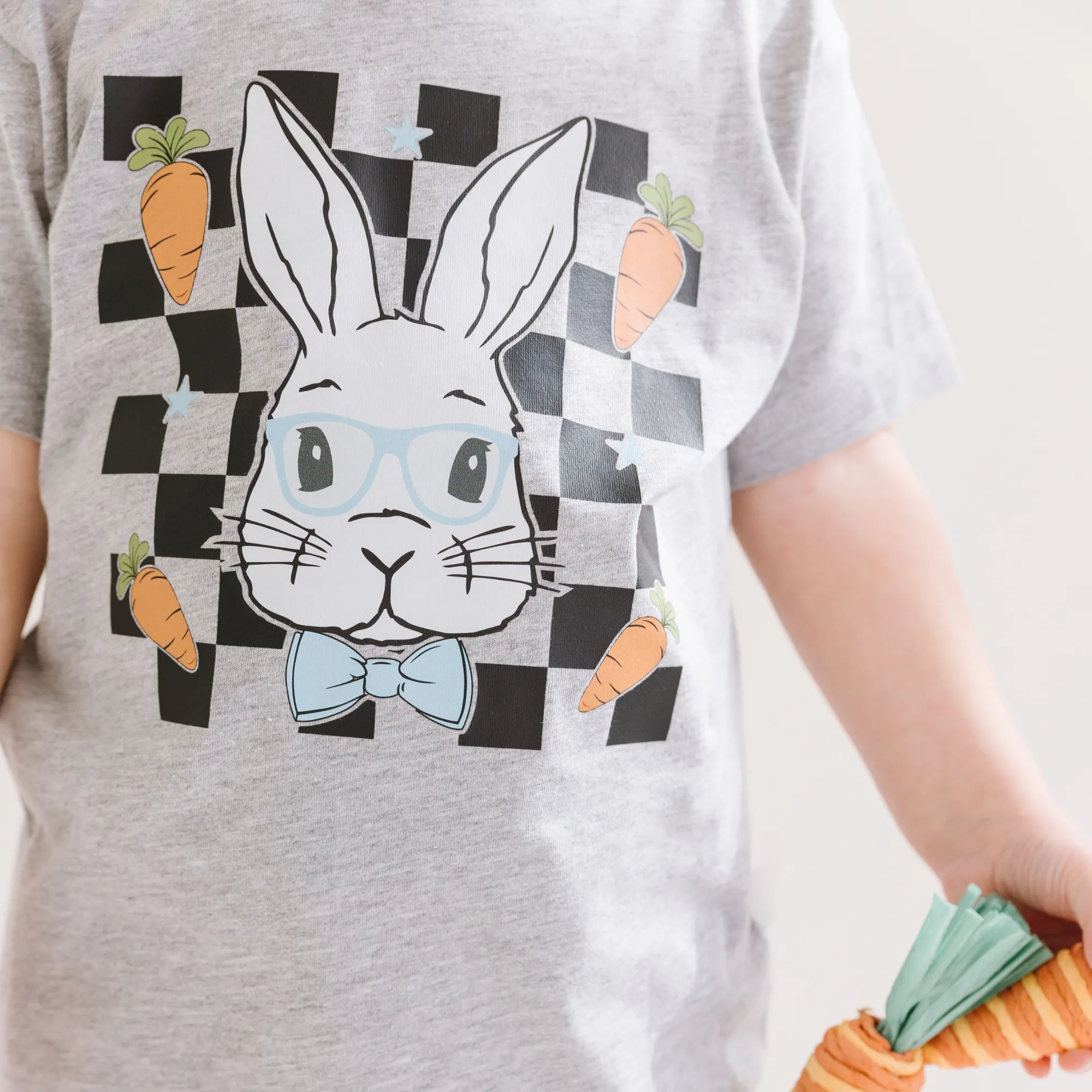 Cotton Tail Bunny Bow Tie Easter Shirt