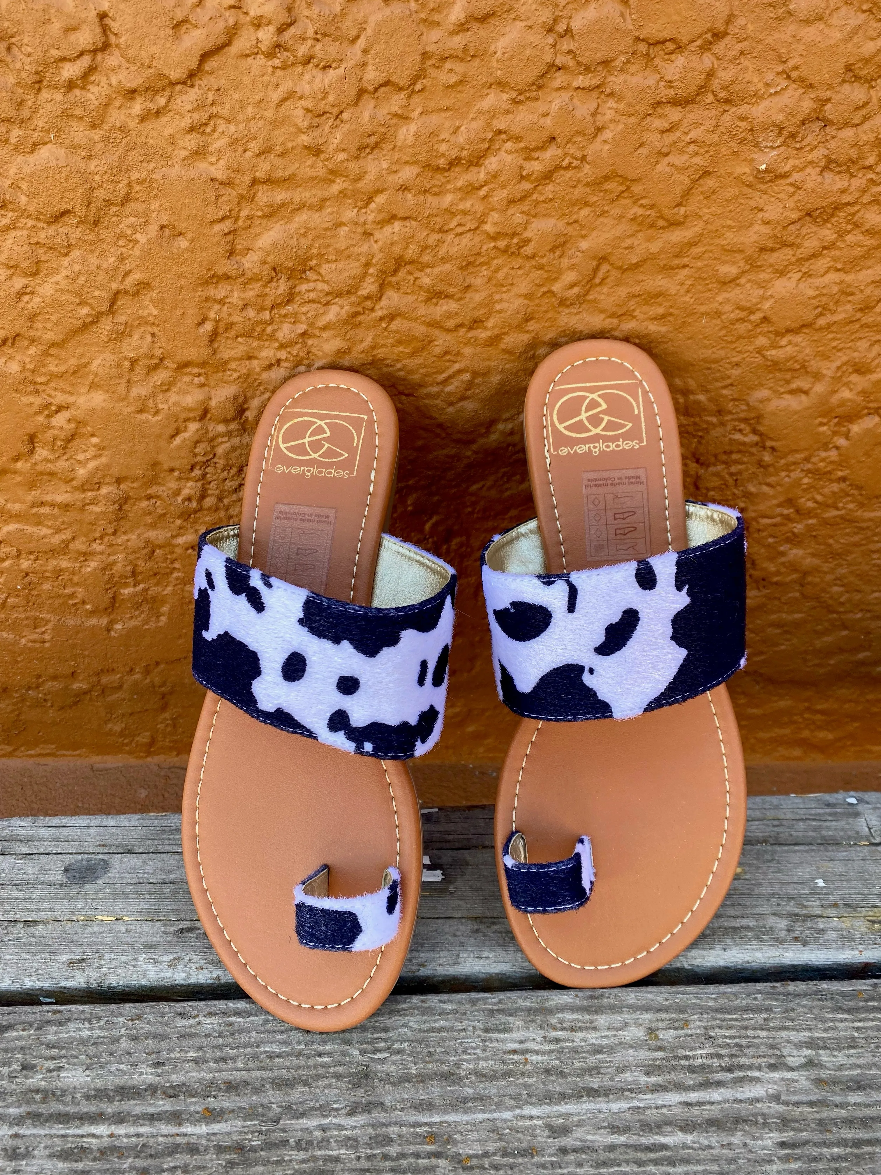 Cow Print Sandal