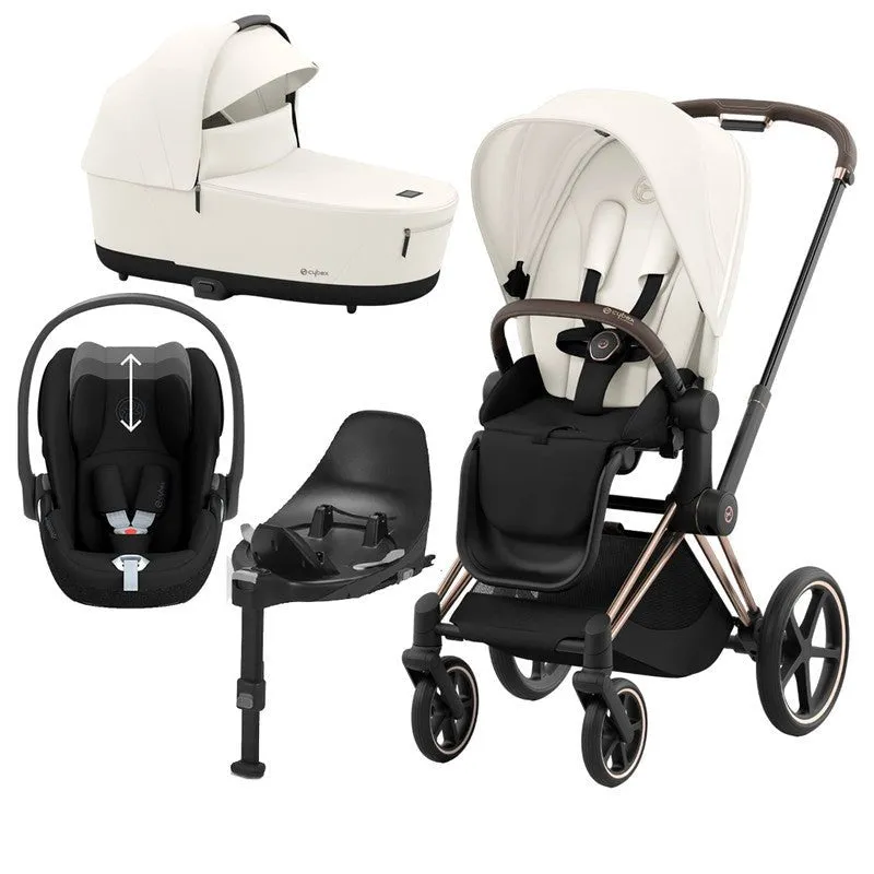 CYBEX PRIAM Travel System - Off White