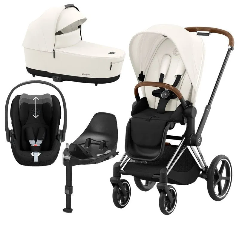 CYBEX PRIAM Travel System - Off White