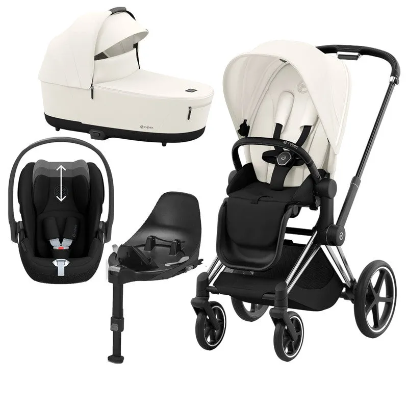 CYBEX PRIAM Travel System - Off White