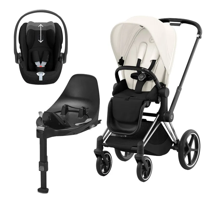 CYBEX PRIAM Travel System - Off White