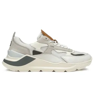 D.A.T.E White Leather Sneaker