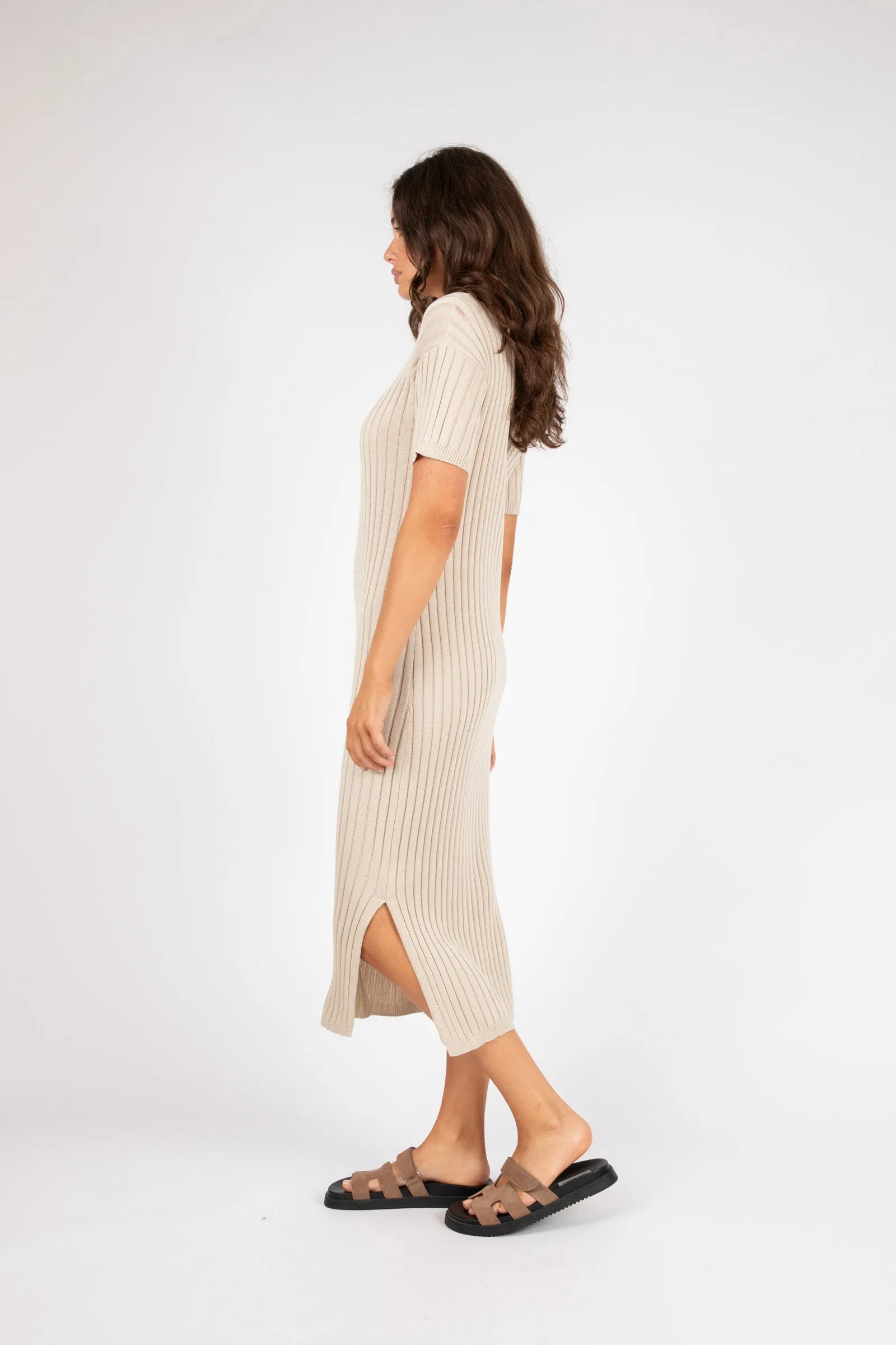 Day Off Knit Maxi - Bone