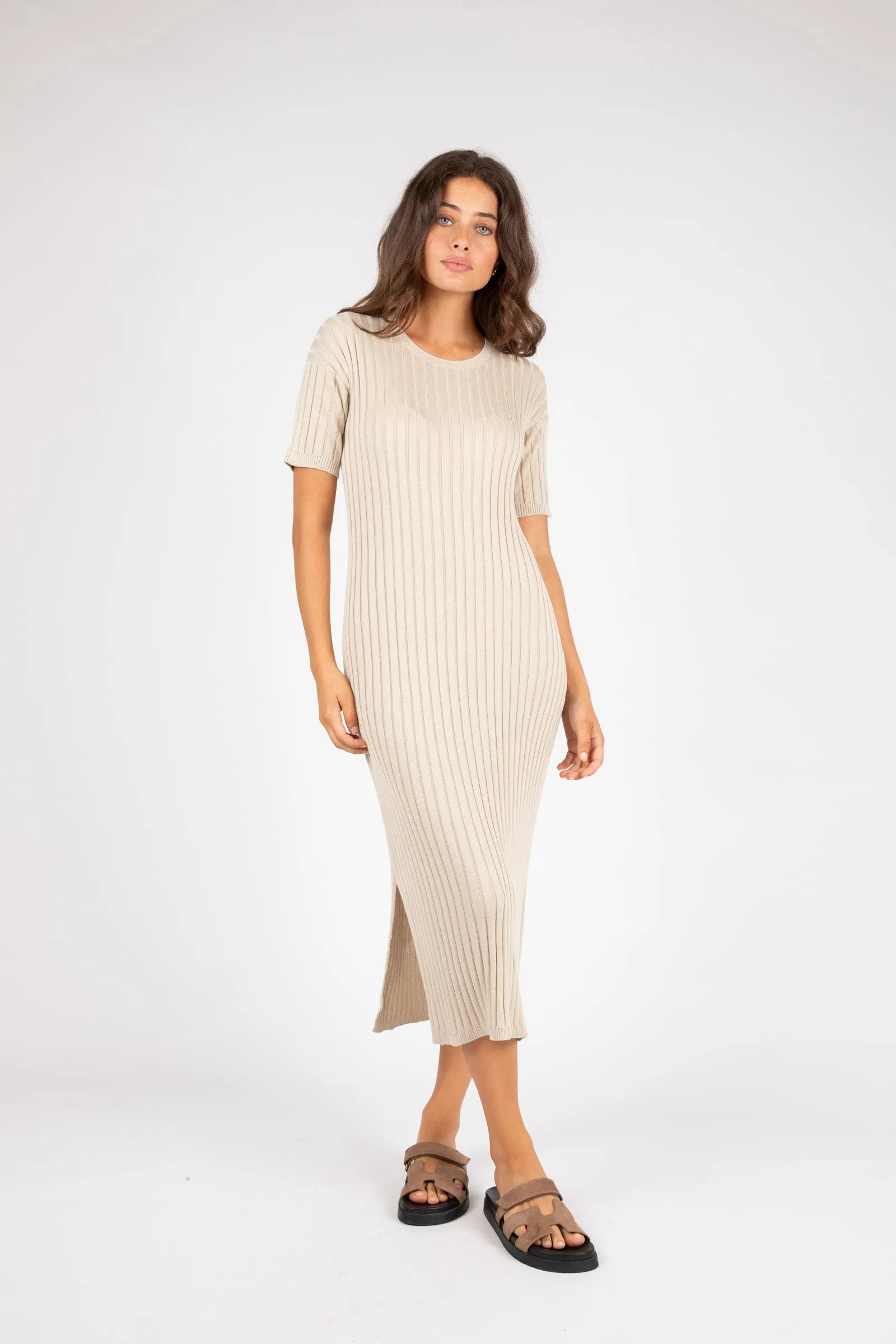 Day Off Knit Maxi - Bone