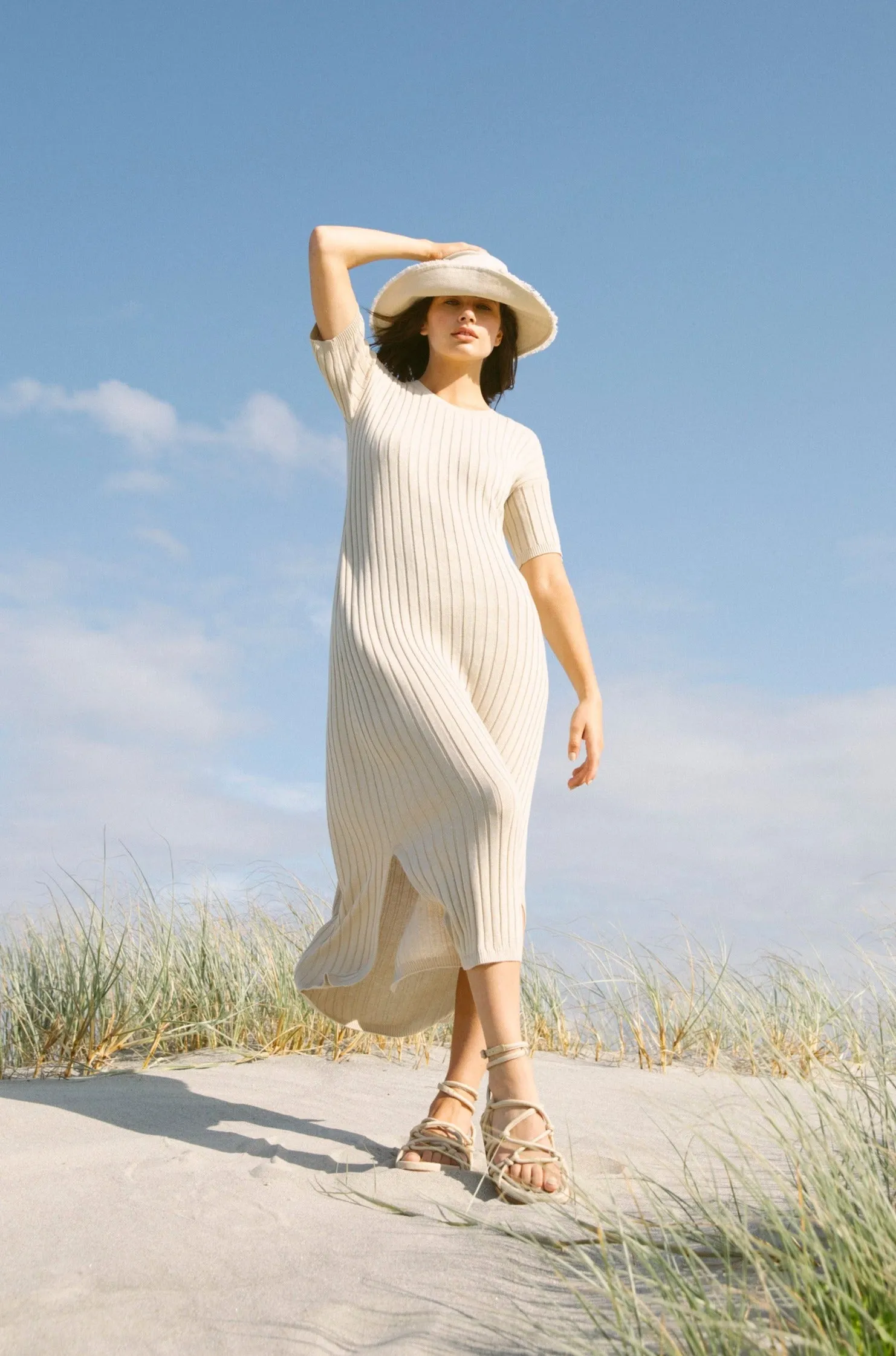 Day Off Knit Maxi - Bone