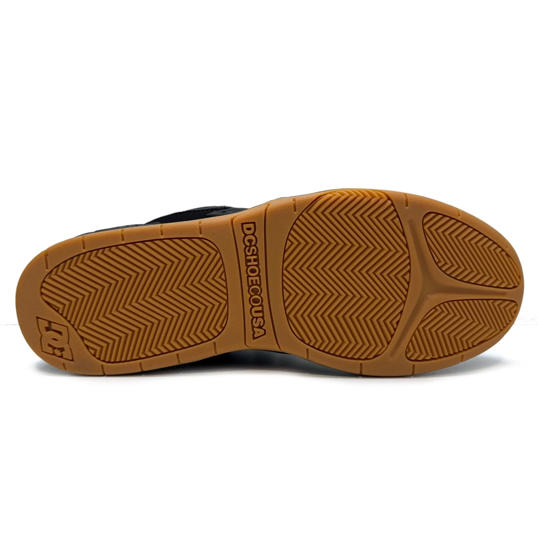 DC SHOES DC ASCEND BLACK BLACK GUM TRAINERS