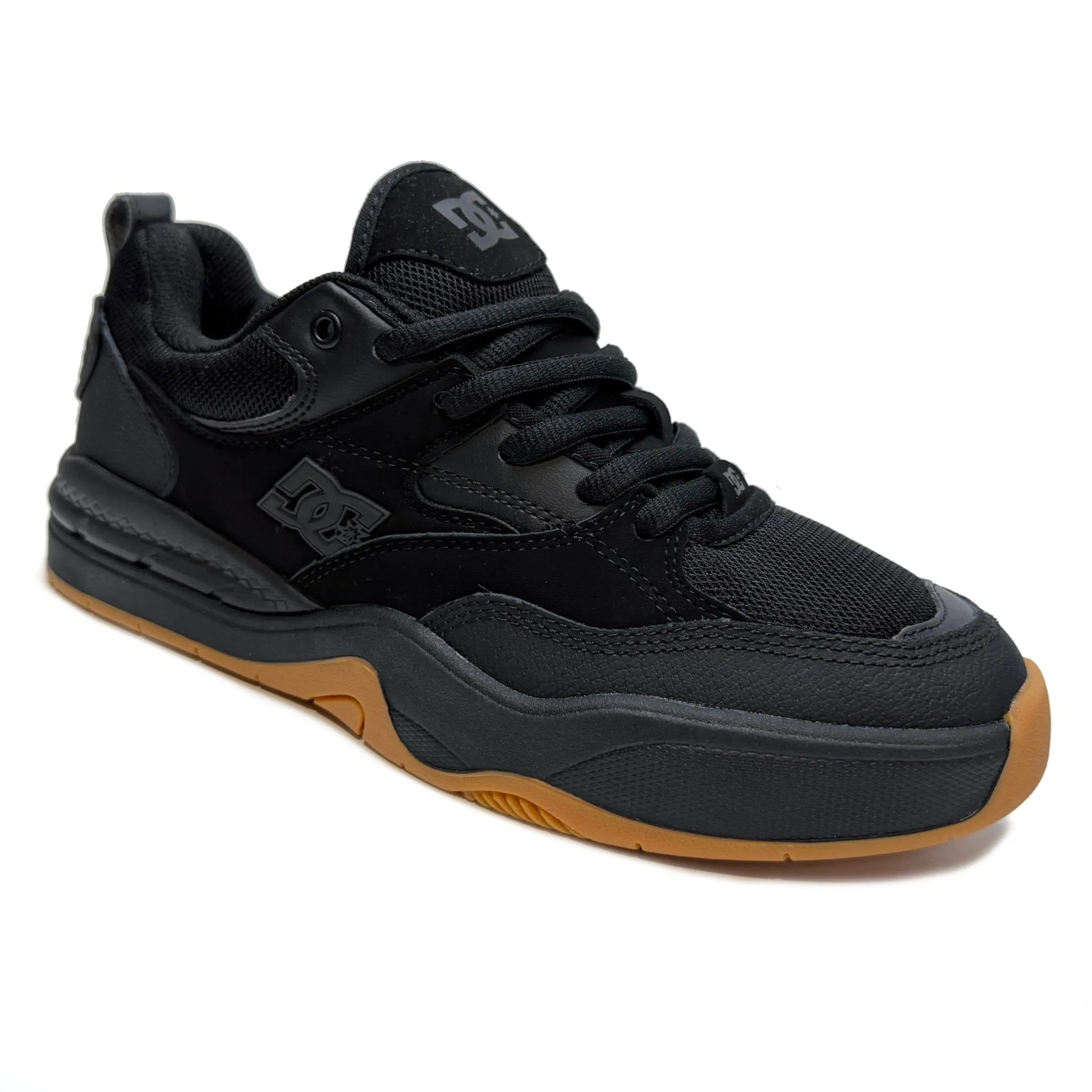 DC SHOES DC ASCEND BLACK BLACK GUM TRAINERS