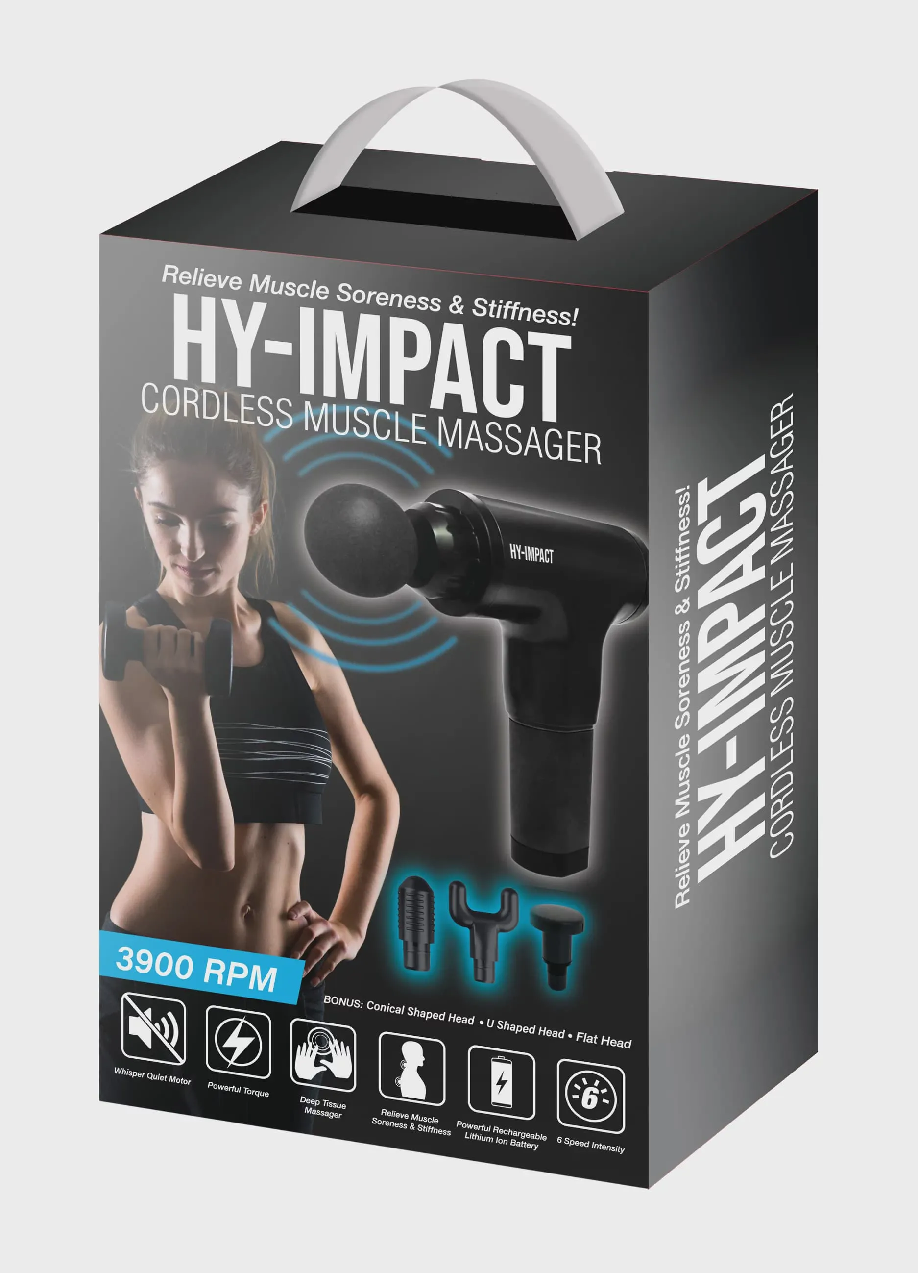 Deep Tissue Muscle Massage Gun - Cordless Muscle Massager