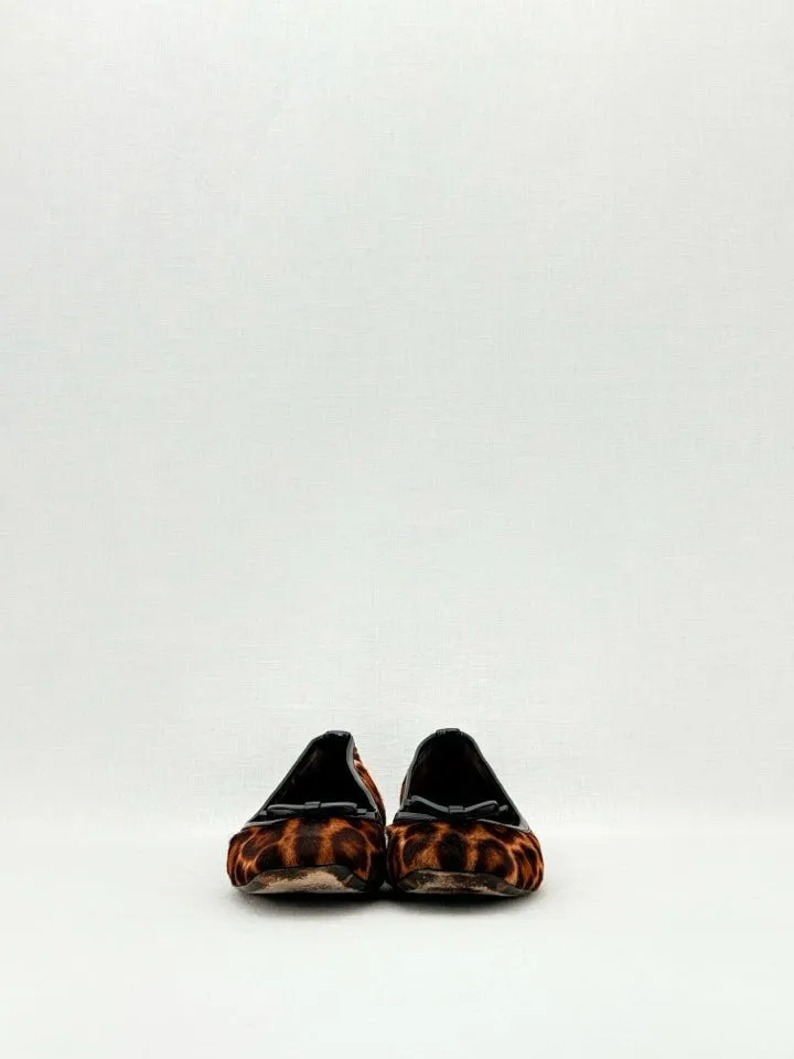 DOLCE & GABBANA Beige & Black Ballet Flats 38