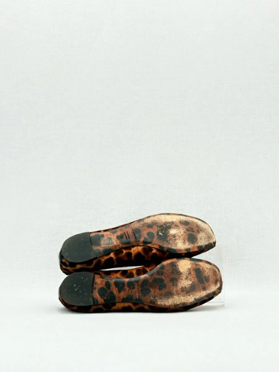 DOLCE & GABBANA Beige & Black Ballet Flats 38