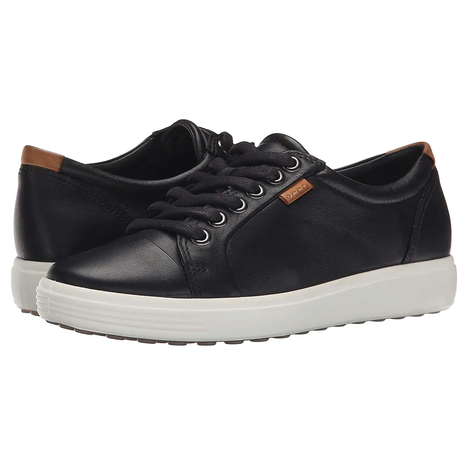 Ecco Soft 7 430004 Leather Men's Lace Up Trainers - UK 7.5 - US 7-7.5 Men - EU 41