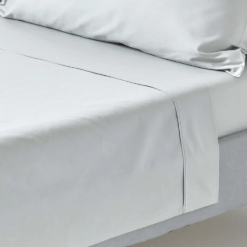 Egyptian Cotton 400 Thread Count Silver Flat Sheet