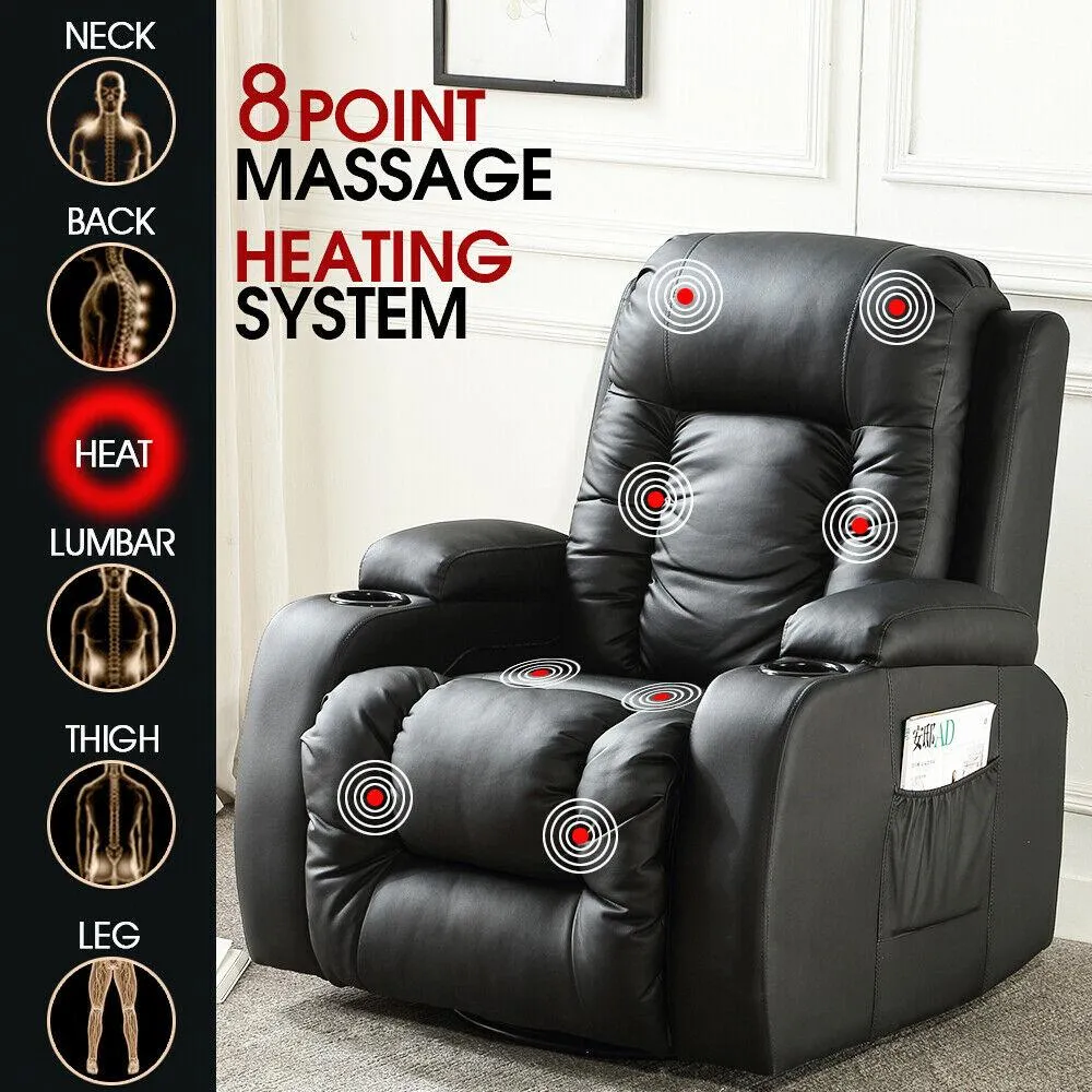 Electric Massage Chair Zero Gravity Chairs Recliner Full Body Back Neck