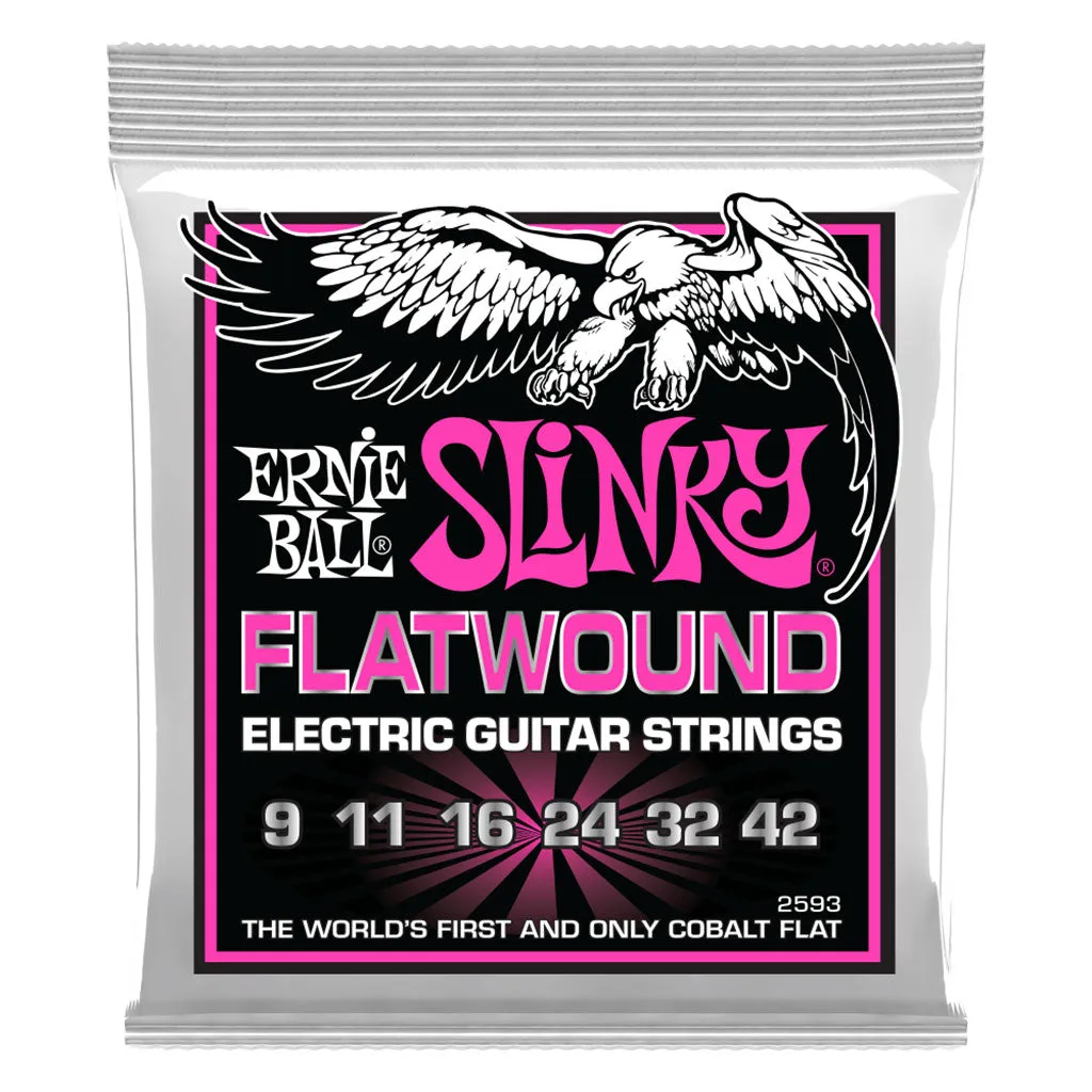 Ernie Ball Super Slinky Flatwound Electric Guitar Strings - 09 - 42 gauge