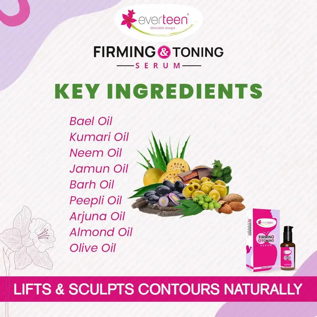 everteen Firming and Toning Serum for Women - 30ml