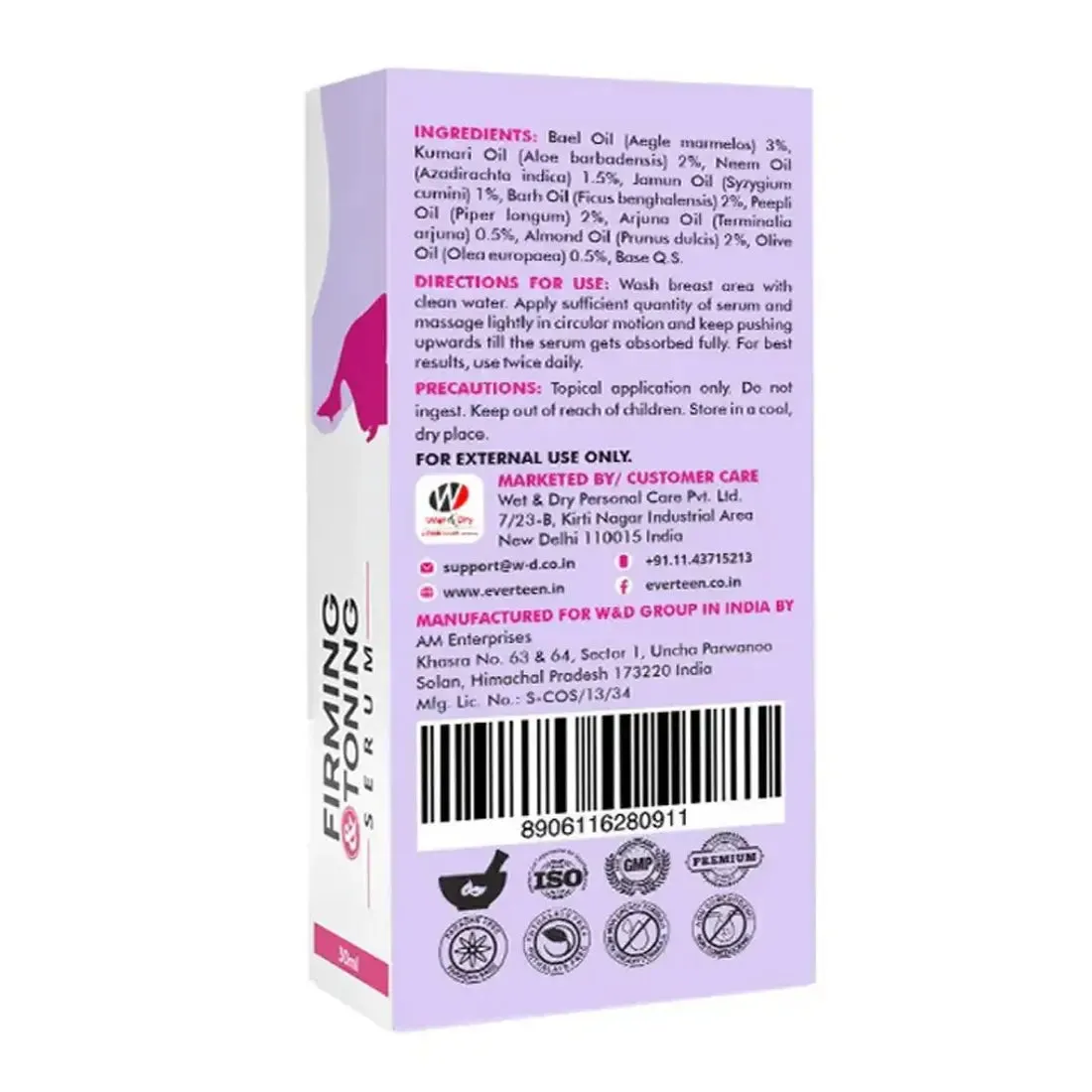 everteen Firming and Toning Serum for Women - 30ml