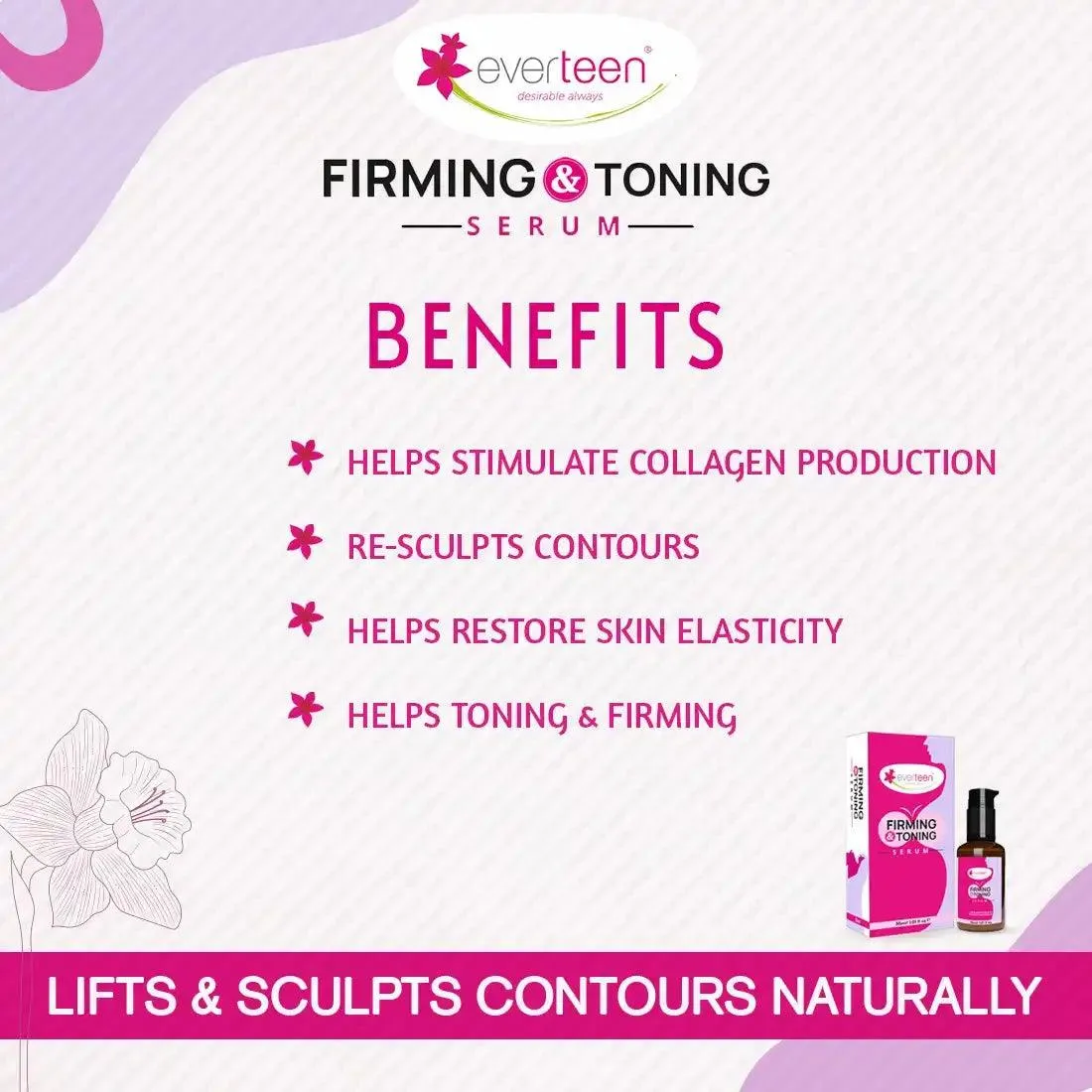 everteen Firming and Toning Serum for Women - 30ml