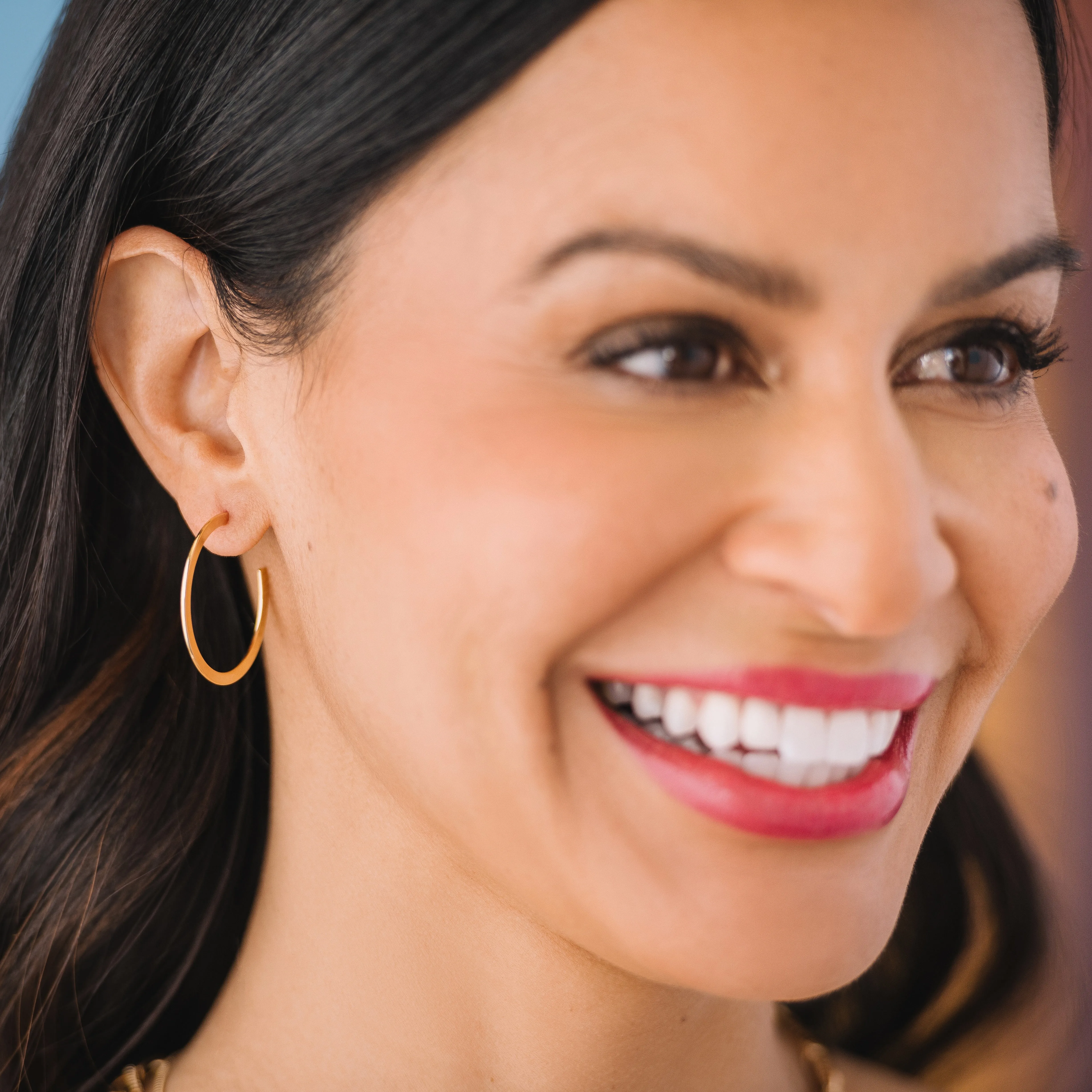Flat Hoop Earrings