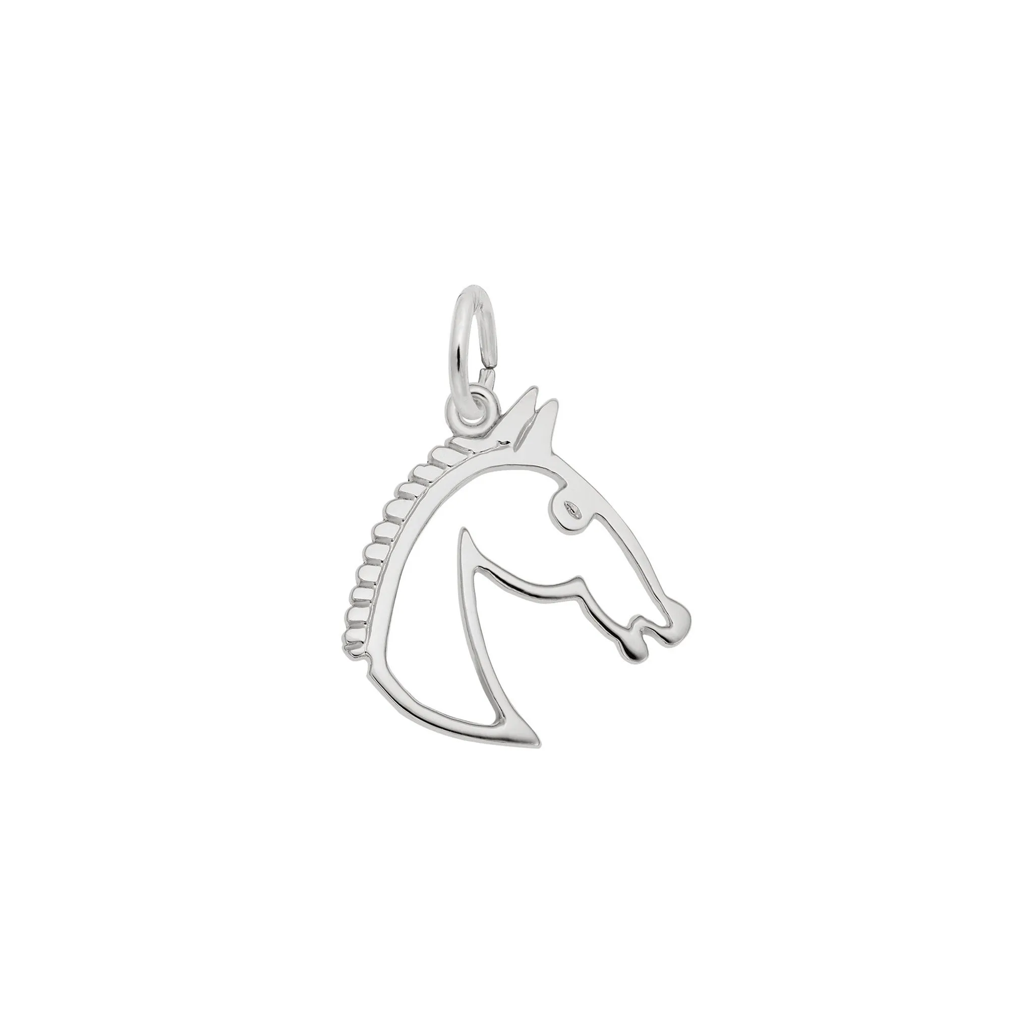 Flat Horse Head Charm