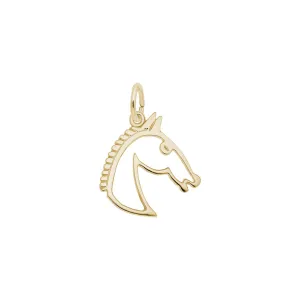 Flat Horse Head Charm