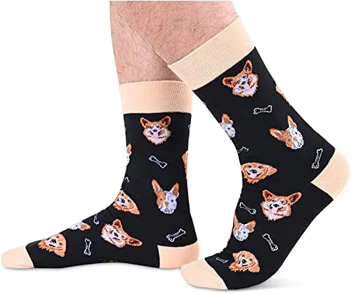 Funny Dog Gifts for Men Gifts for Him Dog Lover Gifts Cute Sock Gifts Dog Socks