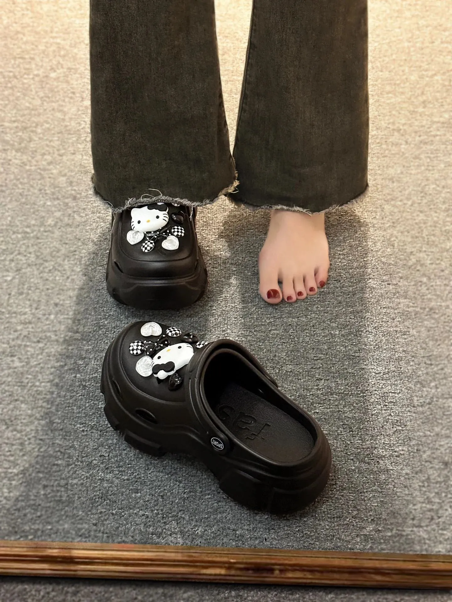 HelloKitty Clogs Platform Shoes